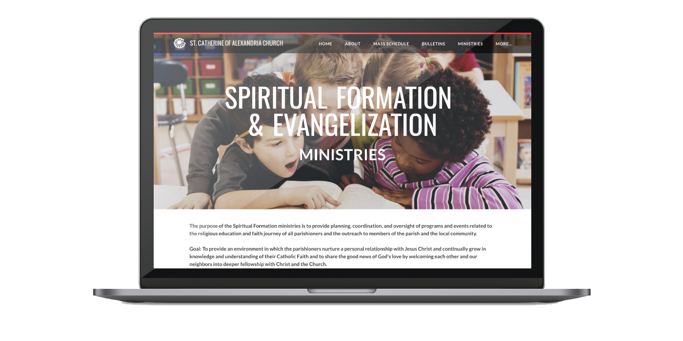 spiritualization and evangelization minstries' page